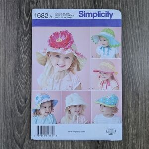 NEW Simplicity 1682 Child's Hat in Four Sizes Pattern